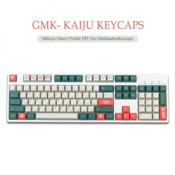140 Keys GMK Kaiju Keycaps Cherry Profile PBT Sublimation Mechanical Keyboard Keycap For MX Switch With1 - GMK Keycap