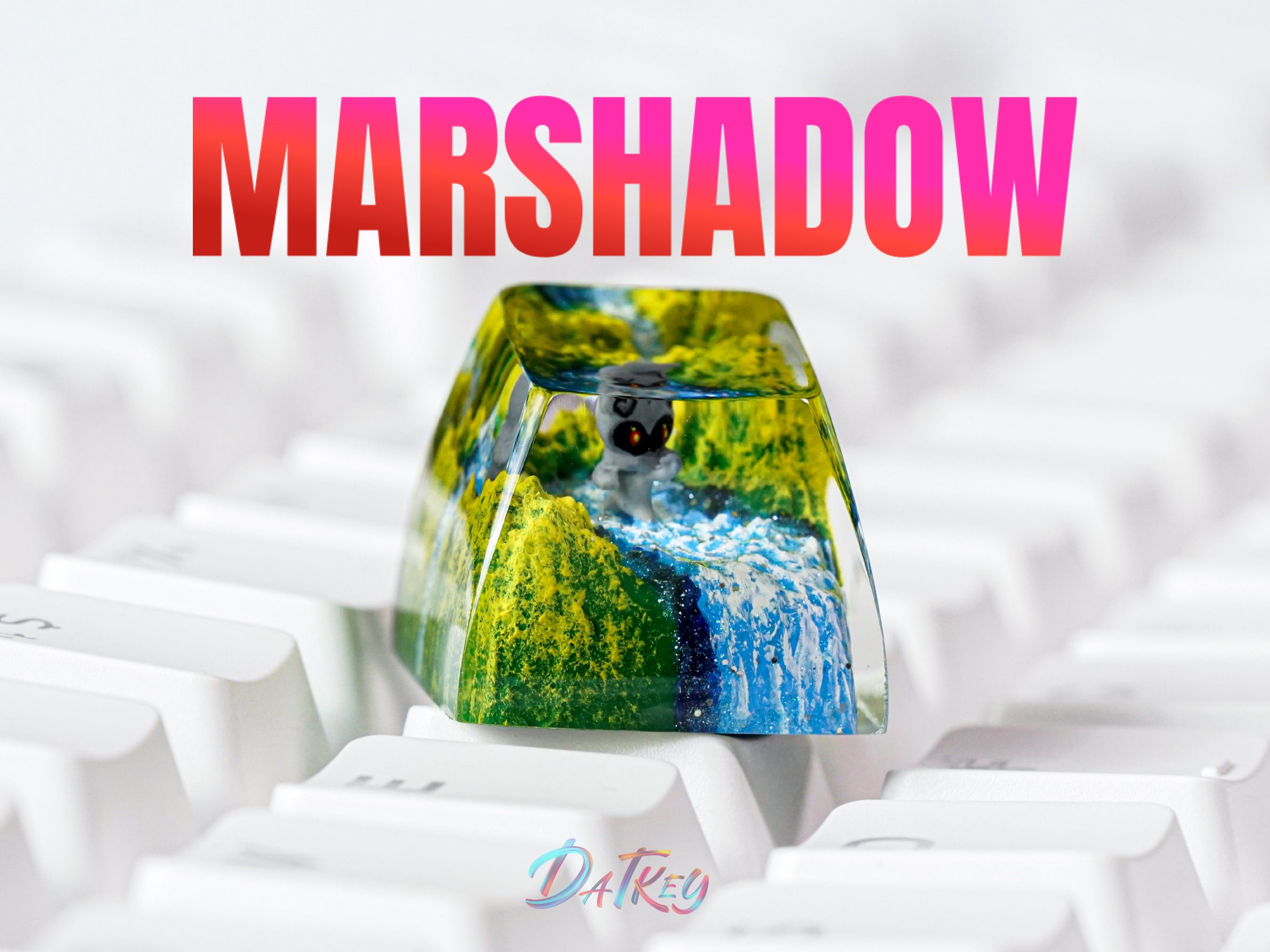 Marshadow Keycap, Pokemon Keycap, Artisan Keycap, Esc Keycap, Keycap for MX Cherry Switches Keyboard, Handmade Gift