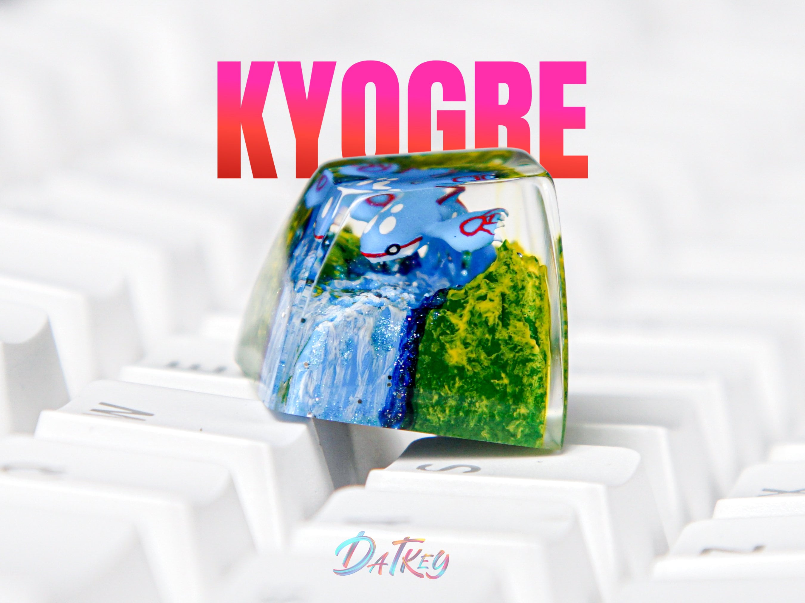 Kyogre Keycap, Pokemon Keycap, Artisan Keycap, Keycap For Cherry MX Switches Mechanical Keyboard, Gift for Him